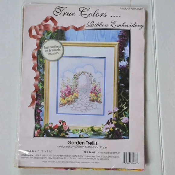 Vtg Ribbon Embroidery Kit - Picture 1 of 6